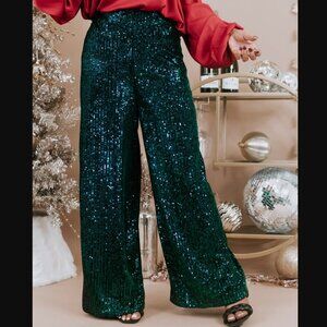 NWOT - Sequins Flared Pants - Size Medium